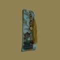 Gold and white bookmark