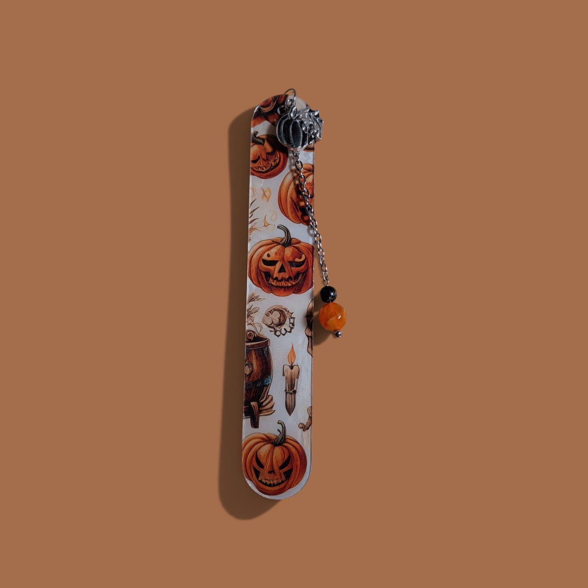 Halloween pumpkin bookmark