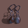 Australian chrysoprase teardrop earrings
