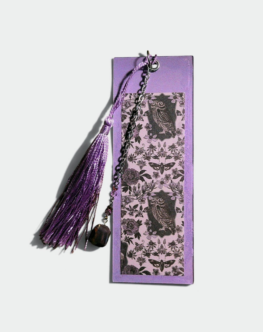 Purple owl bookmark