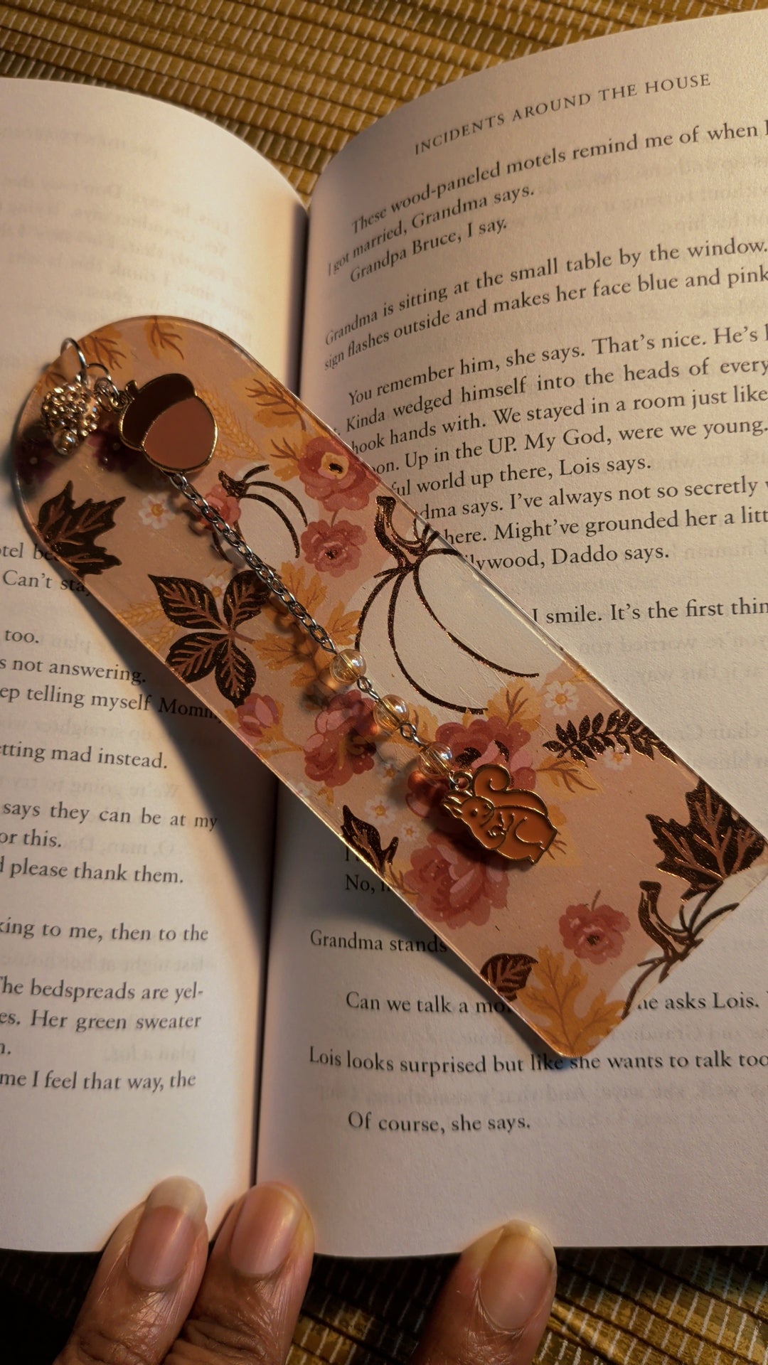 Pumpkin bookmark