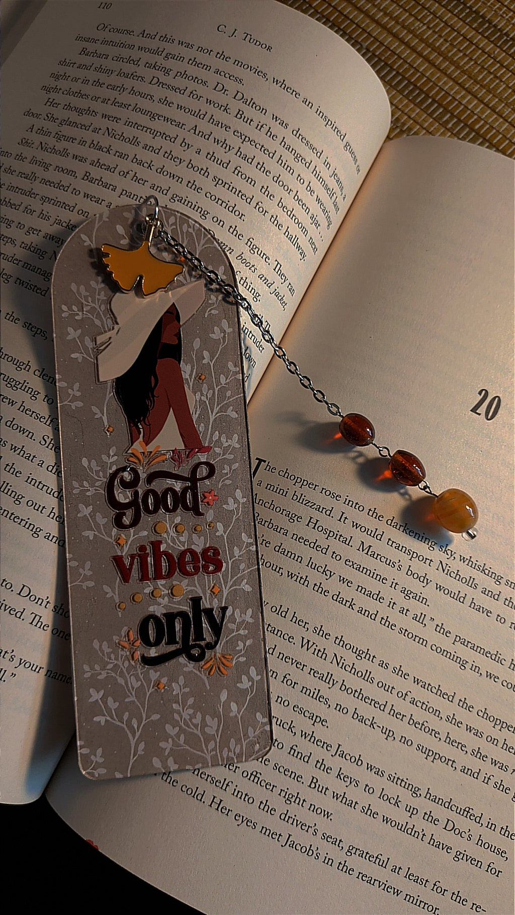 Good vibes bookmark