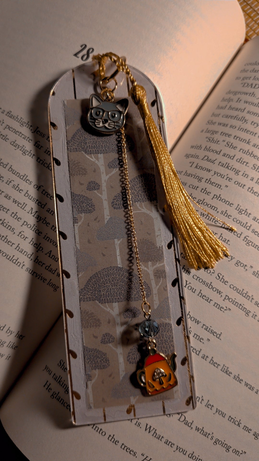 Autumn tree bookmark